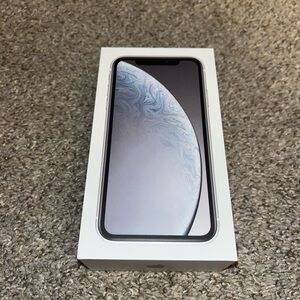 iPhone XR Box Only White 64GB With Inserts And Stickers No Phone!